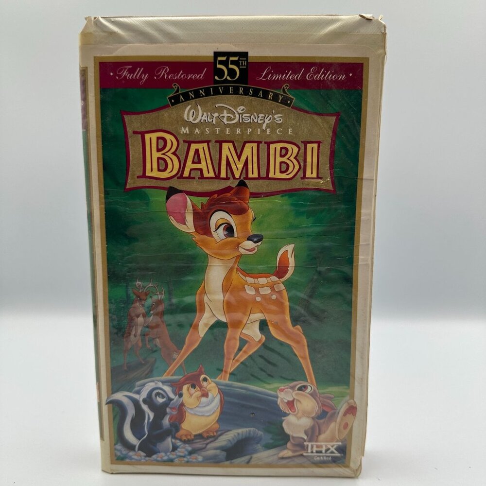 Walt Disneys Bambi VHS 55th Anniversary Limited Edition Fully Restored